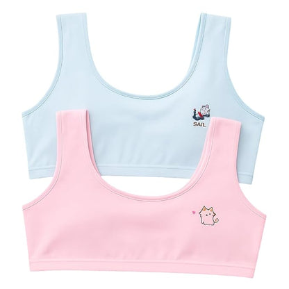 Celary Cotton Every Day Training Bra for Pre Teen Girls free size (8 to 16) years