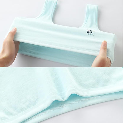 Training Bras for Girls 8-16, Cotton Stretch Kids Sports Bra, Seamless