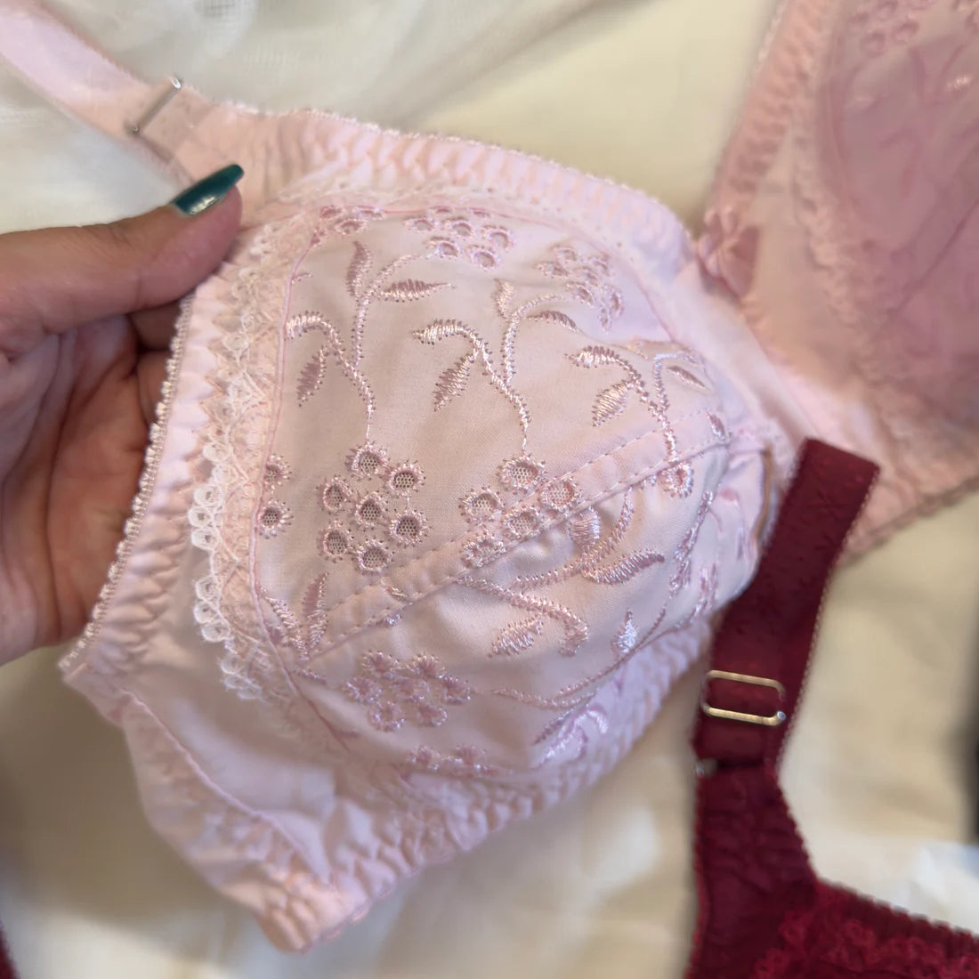 Basic Cotton Chikan Bra