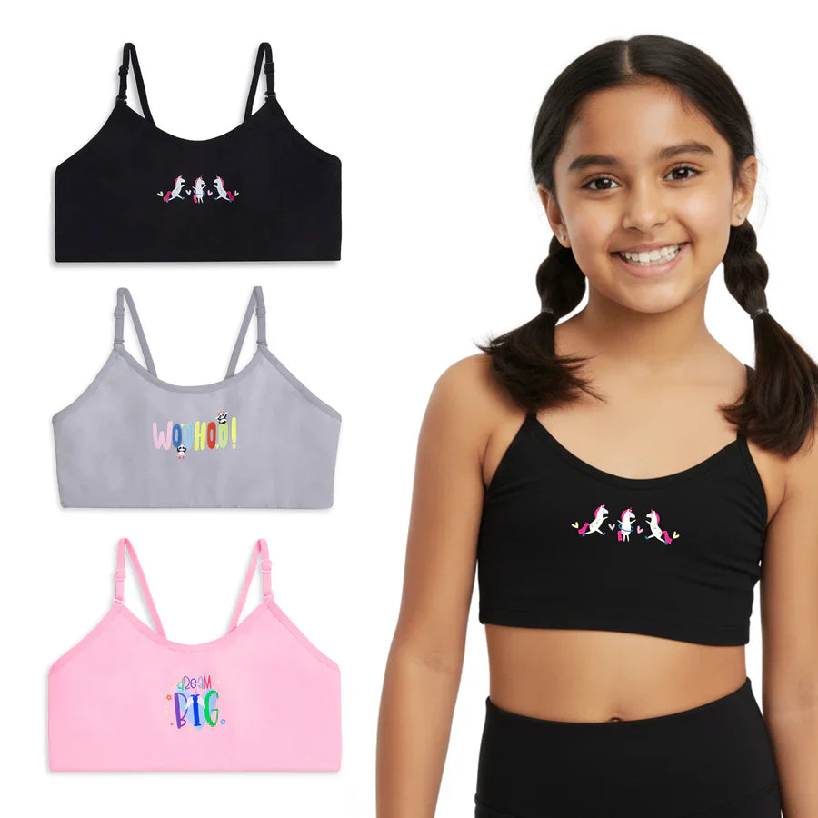 Dream Big 3-Pack Training Bras